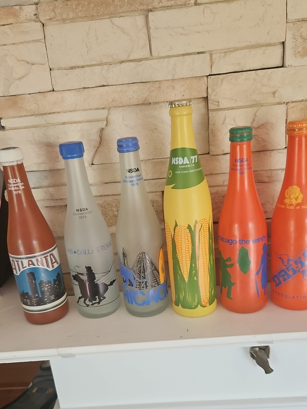 Set of 6 NSDA Convention Soda Bottles